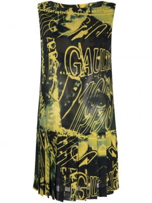 Transparentes ärmelloses kleid mit print Jean Paul Gaultier Pre-owned