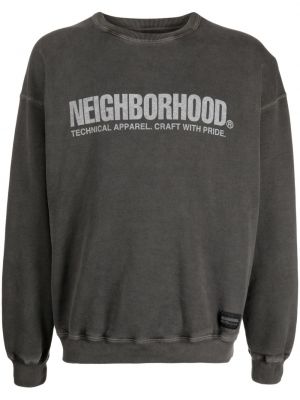 Sweatshirt aus baumwoll mit print Neighborhood grau