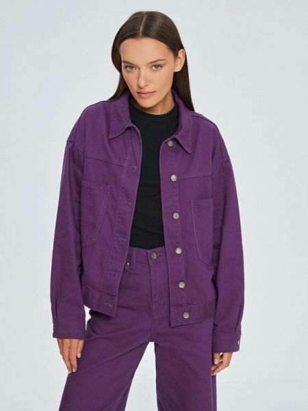 Фиолетовая джинсовая куртка Velocity