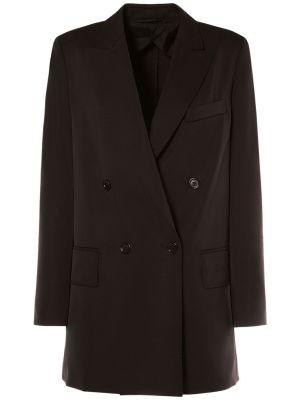 Mohérová vlnená bunda Max Mara čierna