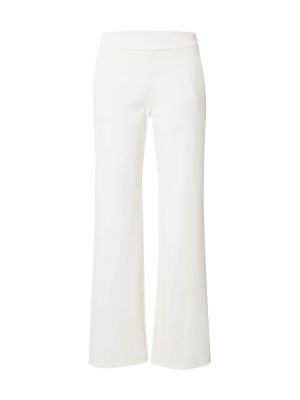 Памучни широки панталони тип „марлен“ Mac бяло