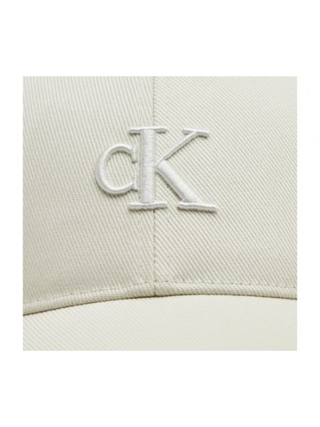 Gorra con bordado Calvin Klein Jeans beige