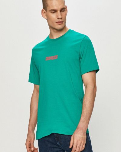 Тениска с дълъг ръкав Converse зелено