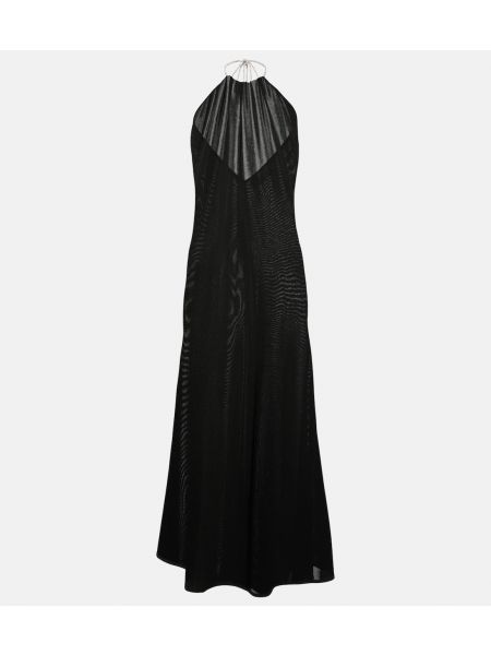 Платье миди из джерси Alexandre Vauthier черное