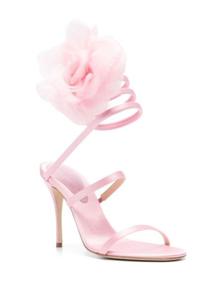 Saténové sandály Magda Butrym růžové