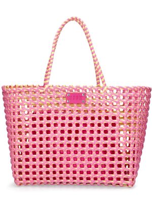 Плажна чанта Msgm розово