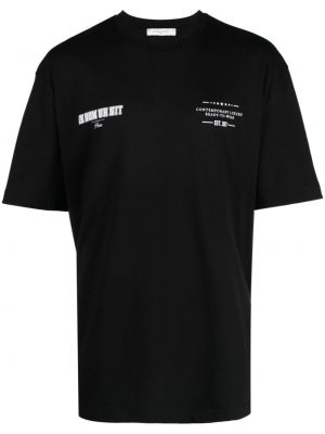 Bavlněné tričko s potiskem Ih Nom Uh Nit černé