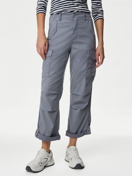 Kalhoty Marks & Spencer šedé