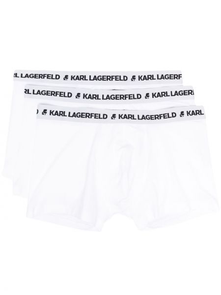 Slip con stampa Karl Lagerfeld bianco