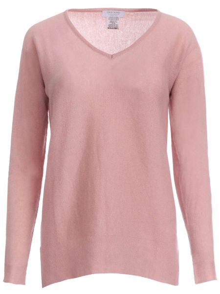 Кашемировый пуловер Gran Sasso розовый