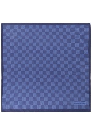 Шелковый платок Ermenegildo Zegna синий