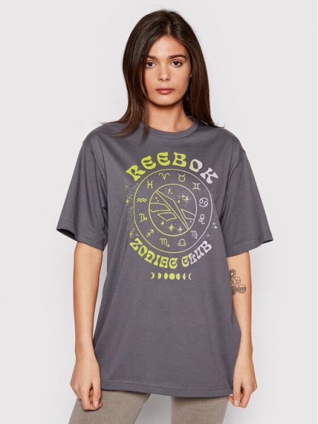 Oversize t-shirt Reebok Classic, szary