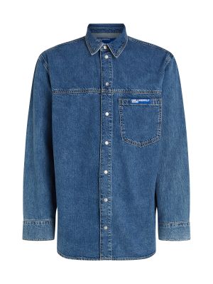 Rifľová košeľa Karl Lagerfeld Jeans modrá