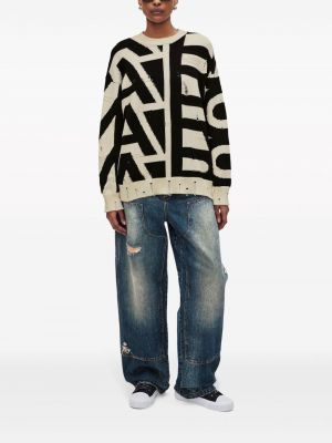 Sweter z przetarciami Marc Jacobs