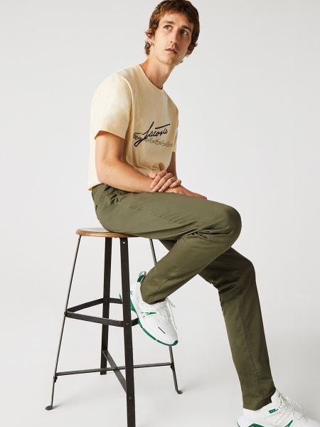 Pantalones chinos slim fit Lacoste verde