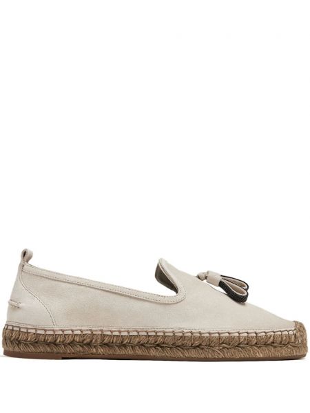 Süet espadril Brunello Cucinelli bej