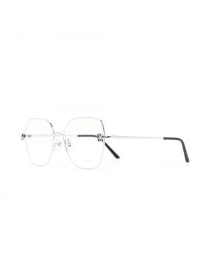 Oversized brýle Cartier Eyewear stříbrné