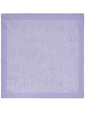 Raštuotas šilkinis kaklaraištis su paisley raštu Etro violetinė