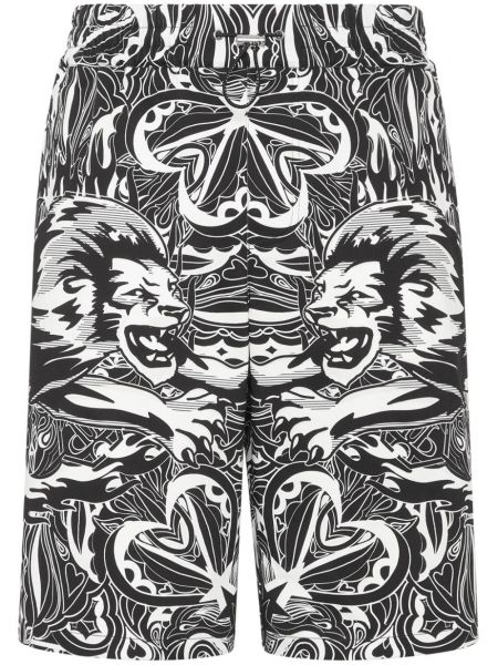 Pamučne bermuda kratke hlače s printom Philipp Plein