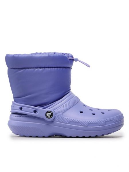 Klasické kotníkové boty Crocs fialové