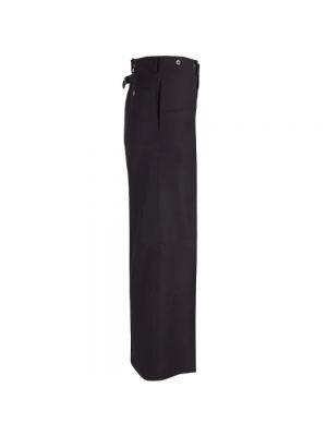 Spodnie wełniane Yves Saint Laurent Vintage czarne