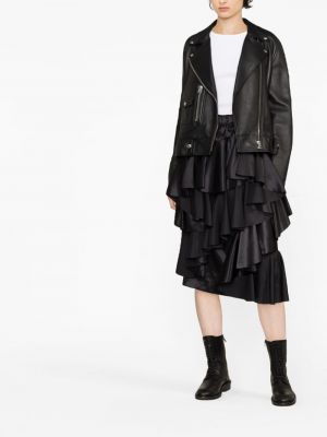 Midi sijonas su raukiniais Comme Des Garçons juoda