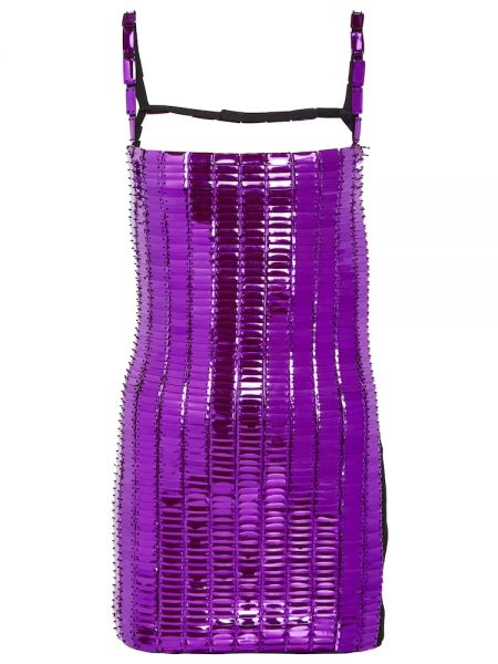 Mini robe à paillettes The Attico violet