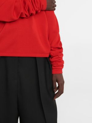 Pull en laine The Row rouge