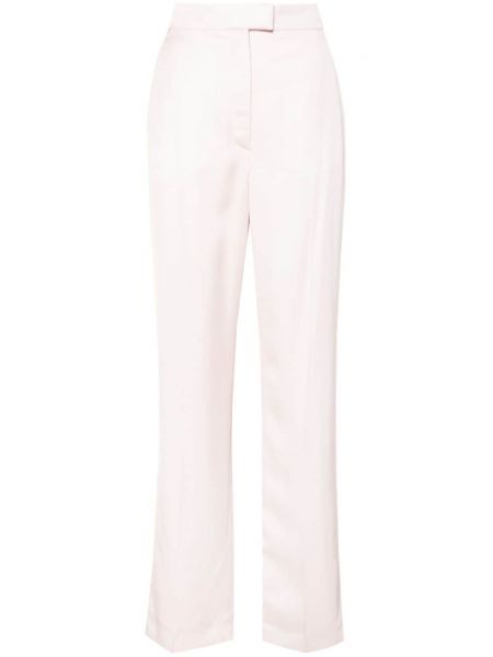 Rovné kalhoty Alexander Mcqueen růžové