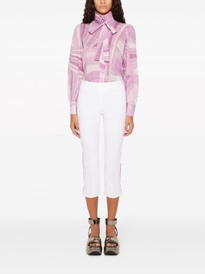 Bluzka bawełniana z nadrukiem Pucci różowa