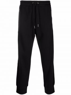 Pantalones de chándal con cordones Giorgio Armani negro
