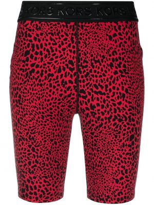 Pantaloni scurți cu imagine cu model leopard Michael Michael Kors
