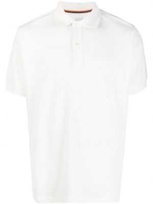Medvilninis polo marškinėliai Paul Smith balta