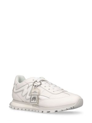 Sneakersy skórzane Marc Jacobs białe