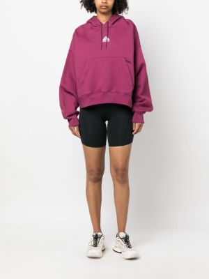 Bluza z kapturem polarowa Nike fioletowa