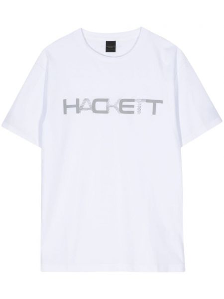 T-shirt mit print Hackett weiß