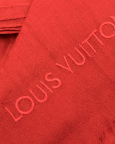 Kašmírový šátek Louis Vuitton červený