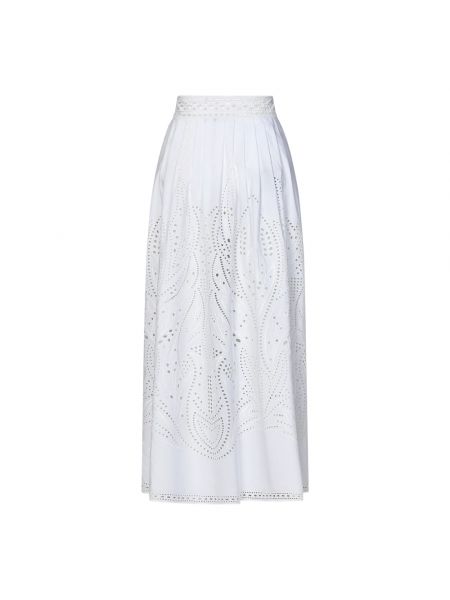 Falda larga Alberta Ferretti blanco