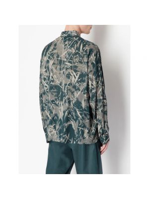 Camisa con bordado manga larga Armani Exchange verde