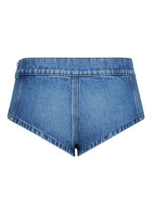 Jeans shorts mit kristallen Area blau