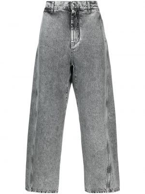 Voľné priliehavé džínsy s nízkym pásom Oamc čierna