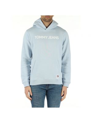 Bluza z kapturem Tommy Jeans niebieska