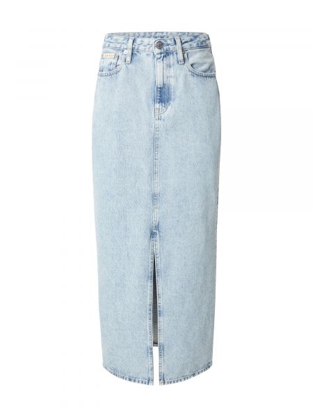 Denimnederdel Calvin Klein Jeans blå