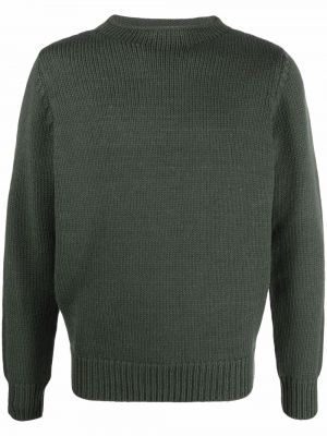 Пуловер от мерино вълна Dell'oglio зелено