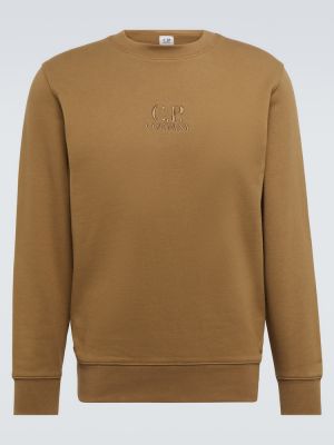 Bomull brodert sweatshirt C.p. Company grå