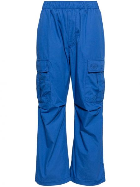 Spodnie cargo bawełniane :chocoolate niebieskie