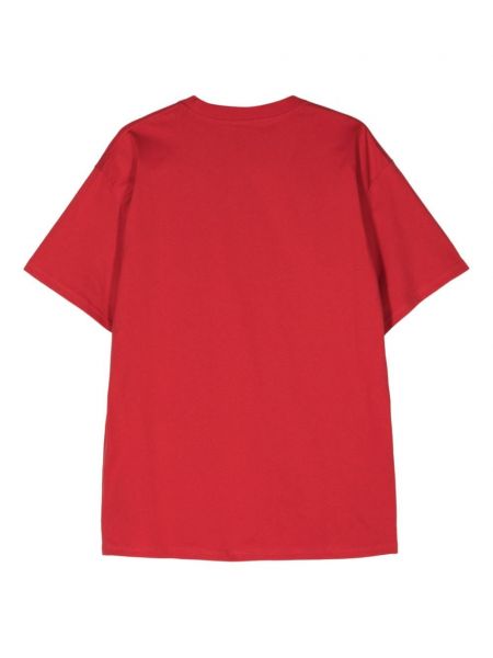 Kokvilnas sporta t-krekls Carhartt Wip sarkans