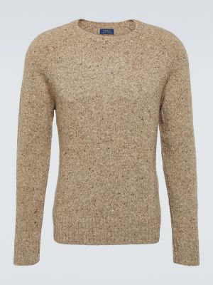 Вълнен пуловер Polo Ralph Lauren кафяво
