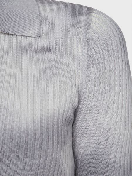 Шерстяной пуловер Diesel серый