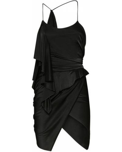 Viskózové mini šaty jersey Alexandre Vauthier černé